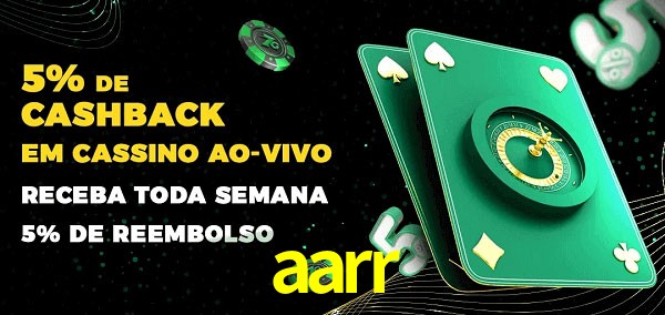 Promoções do cassino ao Vivo aarr